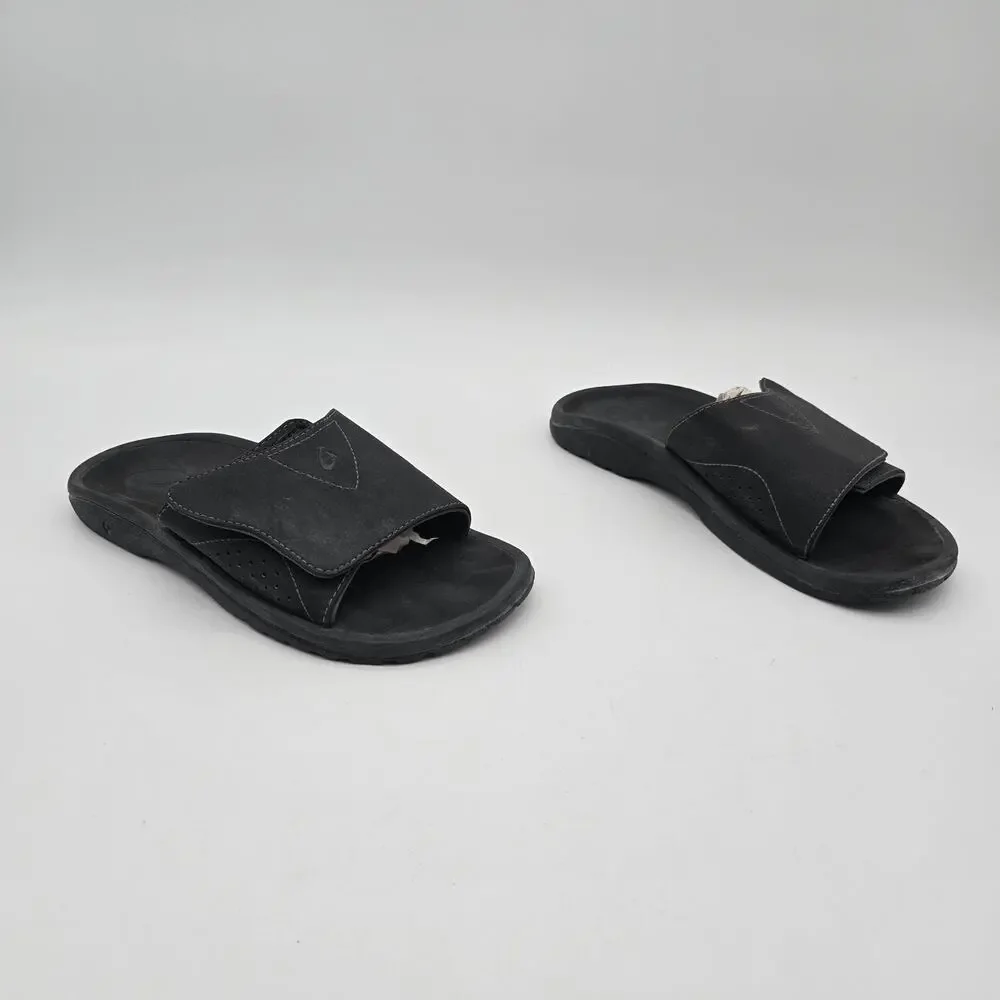 OluKai Black Slide Sandals